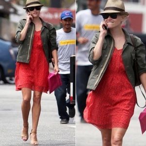 Madewell Eliot silk floral overlay dress 0